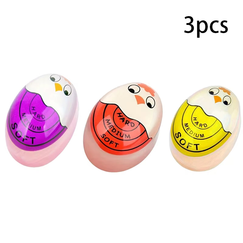 1/3/4Pc Egg Timer Color Changing Indicator Kitchen Boiled Egg Timer Resin Perfect Boiled Eggs by Temperature Home Kitchen Gadget